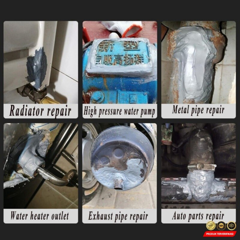 Lem AB Epoxy Kuat Metal Casting Penambal Besi Radiator - Gambar 3