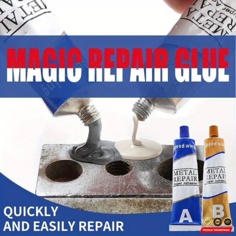 Lem AB Epoxy Kuat Metal Casting Penambal Besi Radiator - Gambar 5