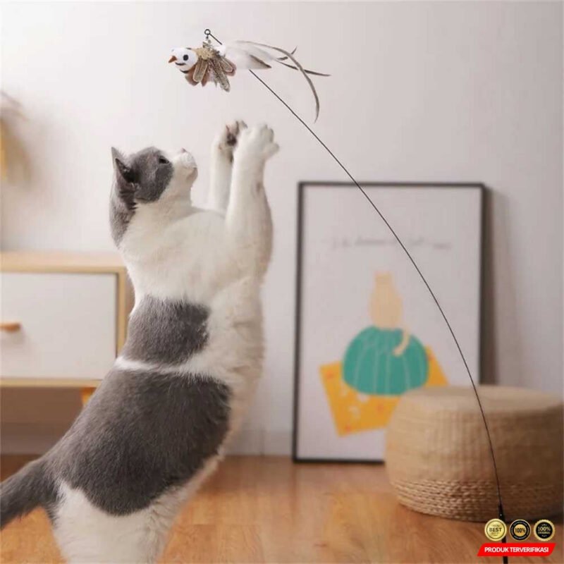 Mainan Kucing Peliharaan Simulation Bird Cat Toy - Gambar 5
