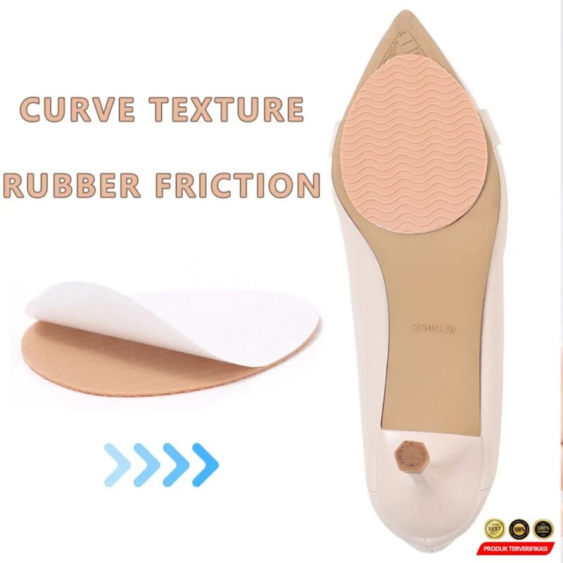 Moonlight Sol Sepatu Anti Slip Silicone Outsole Pad Sticker 2 PCS [MRH2] - Image 4