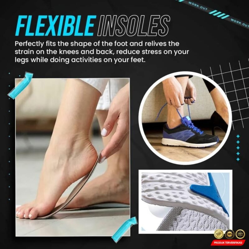 Qisong Dian Insole Sepatu Alas Kaki Orthopedic Shock Absorption [MRH2] - Image 4