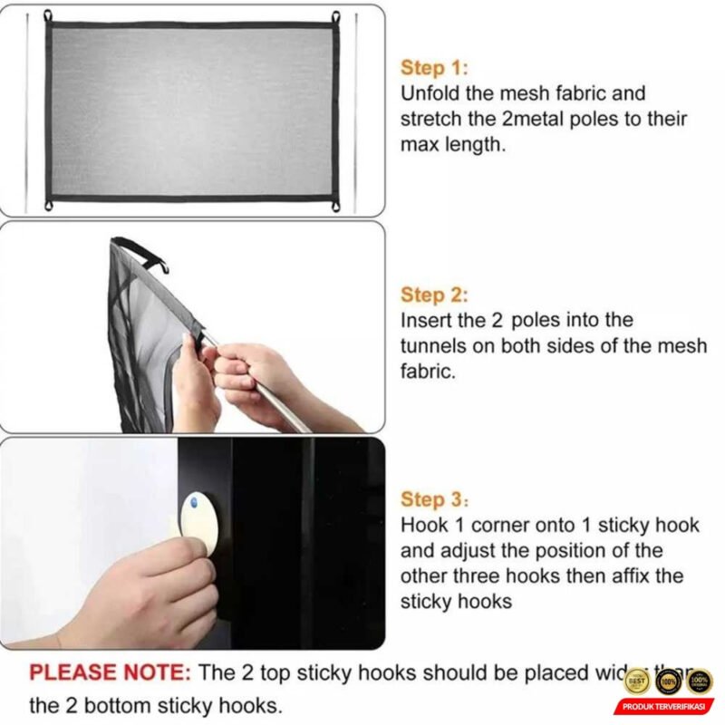 Pagar Penghalang Hewan Peliharaan Portable Folding Net 108cm - Gambar 5