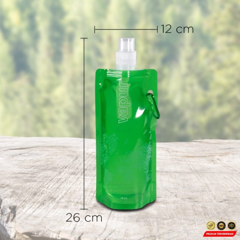 Botol Minum Lipat Camping Hiking Water Bottle BPA Free 500ml - Image 7