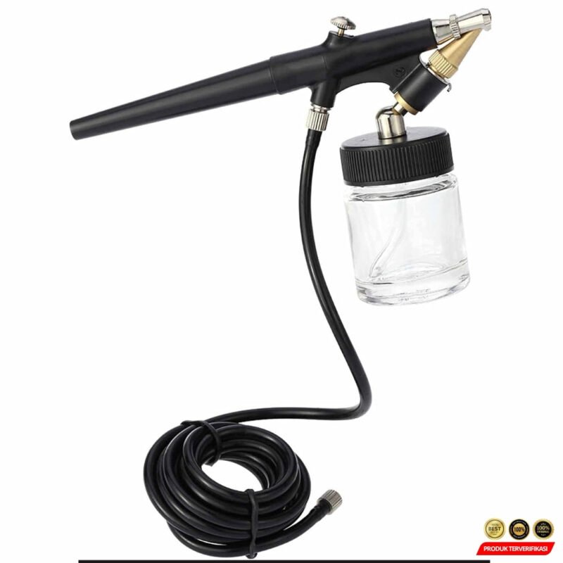 Mini Airbrush Paint Spray Gun Sandblaster Kit Single Action - Gambar 5