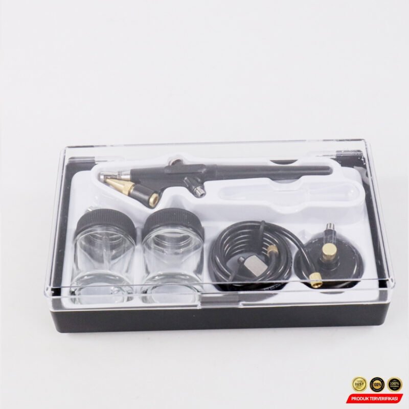 Mini Airbrush Paint Spray Gun Sandblaster Kit Single Action - Gambar 8