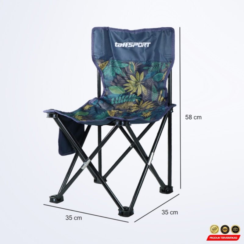 TaffSPORT Kursi Lipat Mancing Camping Foldable Chair with Pocket - [MRH2] - Image 8