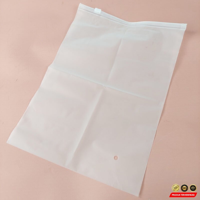TaffPACK Kantung Plastik PVC Pouch Zipper Organizer Travel 45x35cm - [MRH2] - Image 4