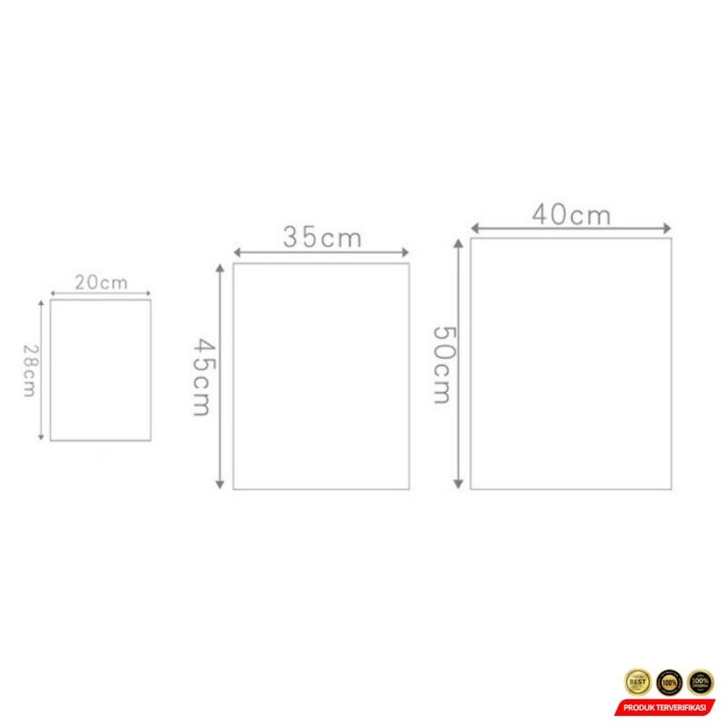 TaffPACK Kantung Plastik PVC Pouch Zipper Organizer Travel 45x35cm - [MRH2] - Image 9