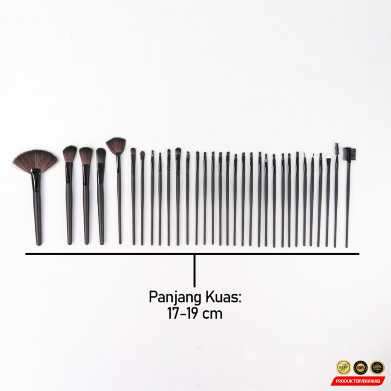 Biutte.co Kuas Make Up Rias Kosmetik Brush 32 Set dengan Pouch - Image 8