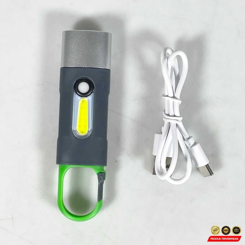 Senter LED USB Retractable Zoom High Intensity with Battery 600mAh - Image 5