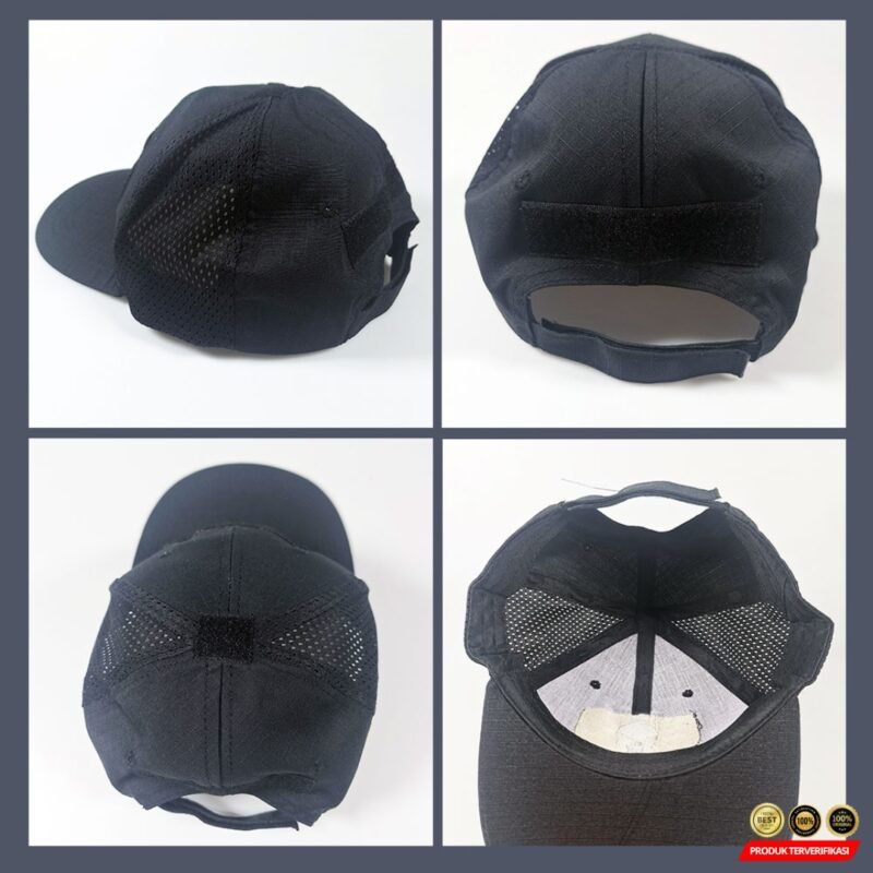 GUMAO Topi Trucker Jaring Unisex Mesh Hat Cap Skull Patch [MRH2] - Image 3
