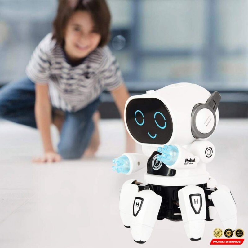 Mainan Robot Anak Lucu Dancing Music Colorful Light - Image 4
