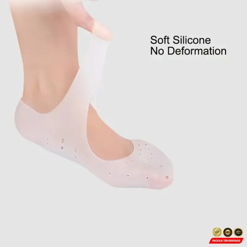 Soumit Kaus Kaki Sepatu Shock Absorb Silicone Gel Anti Slip 2PCS [MRH2] - Image 4