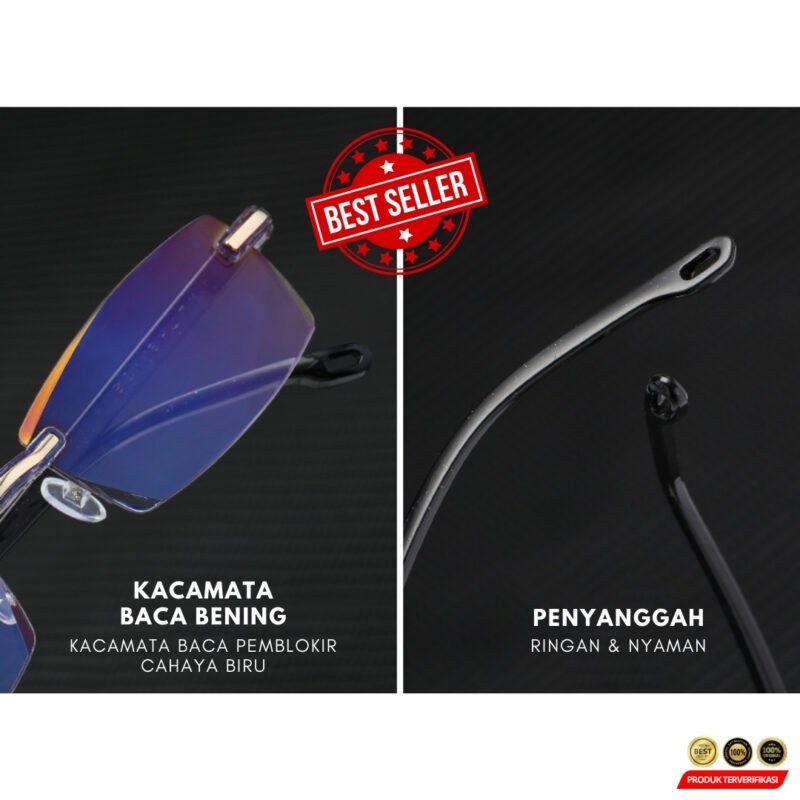 Kacamata baca presbiopia super plus auto fokus Anti Blue Light Anti Cahaya Biru untuk Pria Wanita - Image 2