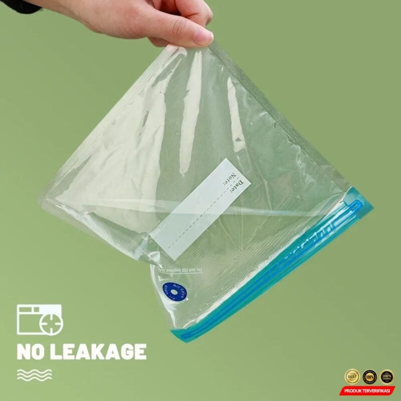 DMJ Kantong Plastik Vacuum Makanan Ziplock Reusable BPA Free 10 PCS [MRH2] - Image 3