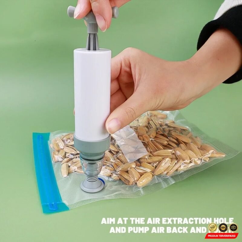 DMJ Kantong Plastik Vacuum Makanan Ziplock Reusable BPA Free 10 PCS [MRH2] - Image 4