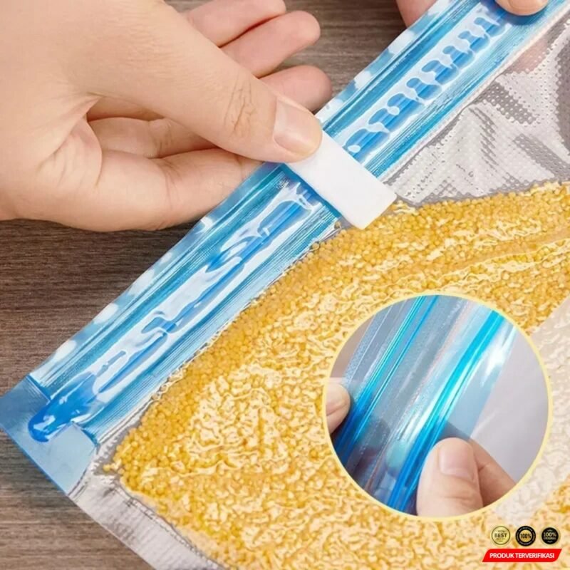 DMJ Kantong Plastik Vacuum Makanan Ziplock Reusable BPA Free 10 PCS [MRH2] - Image 7