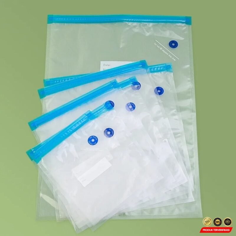 DMJ Kantong Plastik Vacuum Makanan Ziplock Reusable BPA Free 10 PCS [MRH2] - Image 9