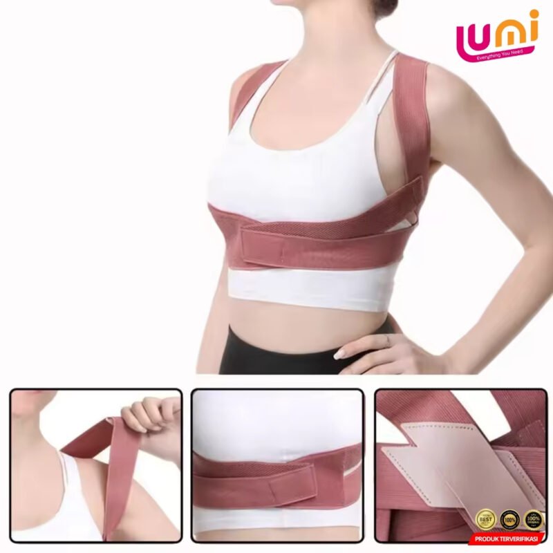 Tali Penyangga Bahu Korektor Postur Tubuh Camelback Shapewear Bahan Lembut Tali Pengikat yang Dapat - Image 3