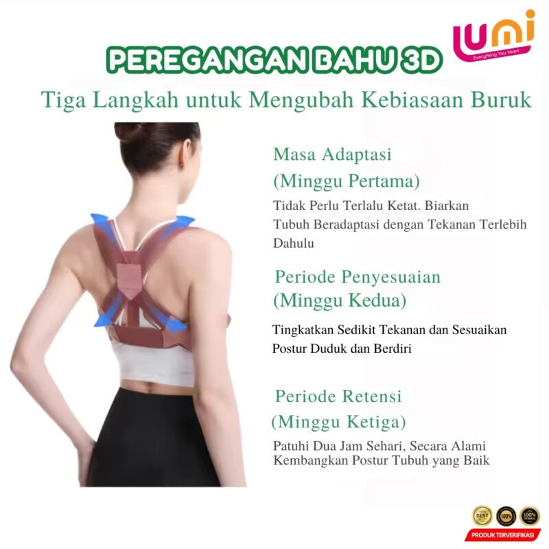 Tali Penyangga Bahu Korektor Postur Tubuh Camelback Shapewear Bahan Lembut Tali Pengikat yang Dapat - Image 4