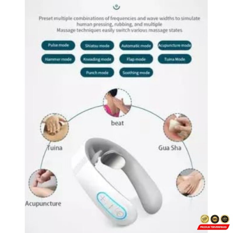Alat Pijat Leher Neck Massager Compress 6 Mode 15 Level - Gambar 7