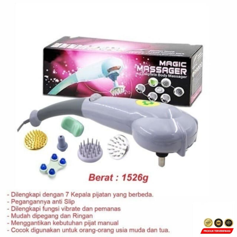 Alat Pijat Elektrik Magic Body Massager 8 in 1 Fascial Massage - [MRH2] - Image 3