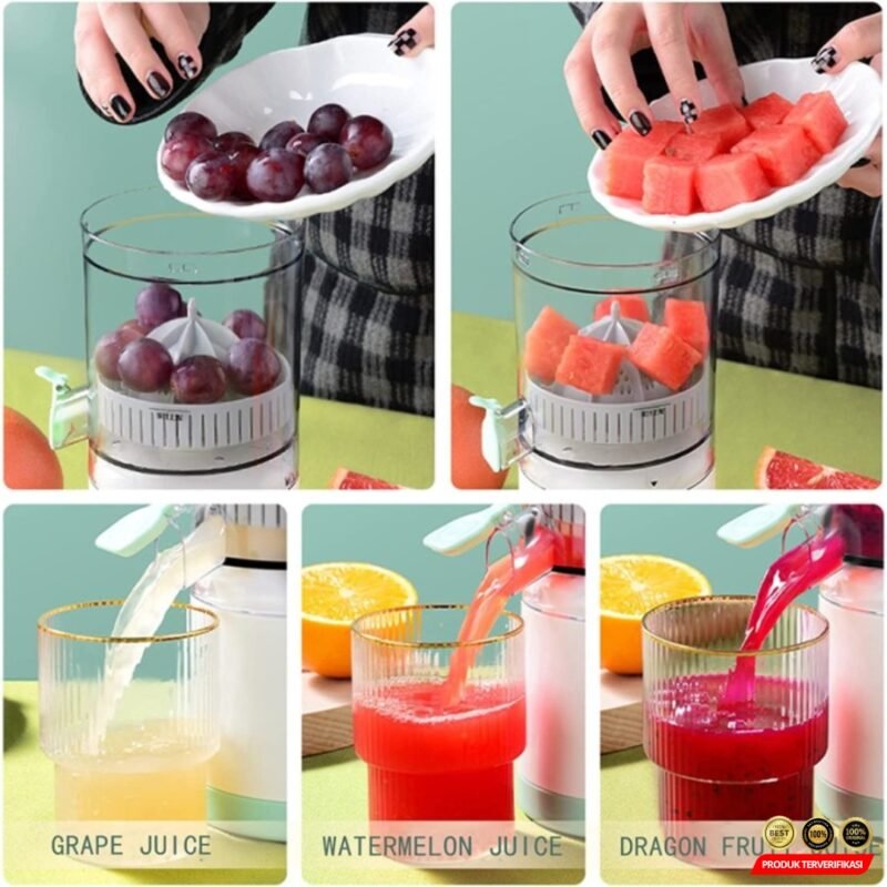 Migecon Alat Peras Jeruk Elektrik Orange Juicer Portable 400ml 45W - Ivory White [MRH2] - Image 9