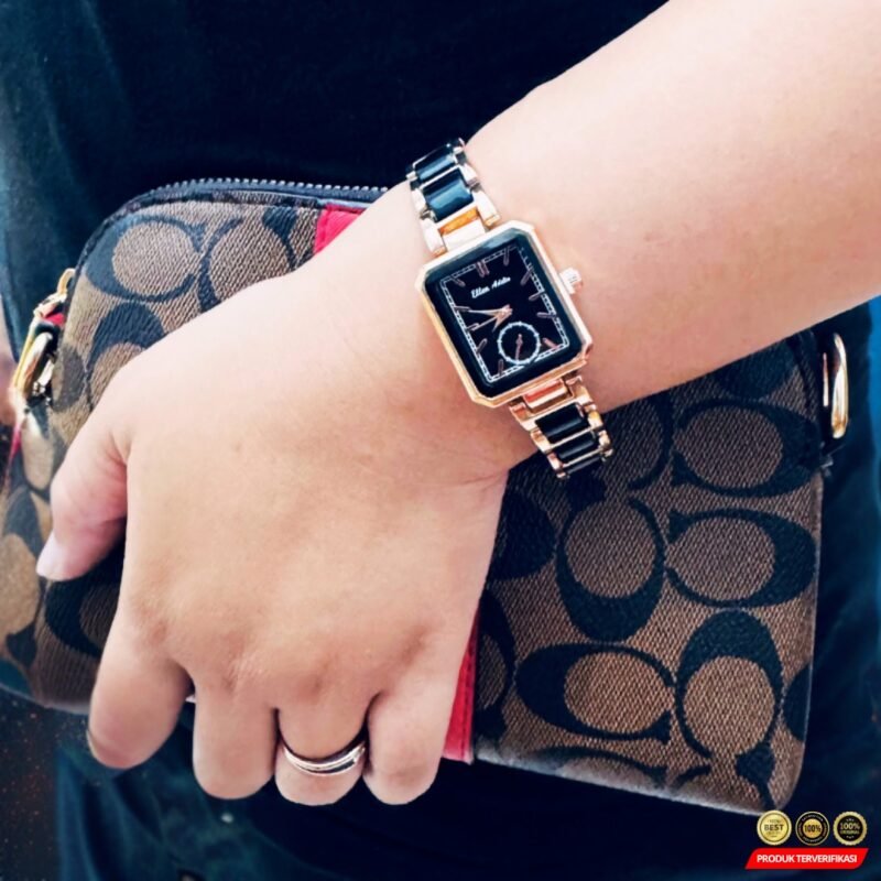 JAM TANGAN WANITA ELLEN ADELIA KERAMIK STAINLESS MEWAH - [MRH2] - Image 3