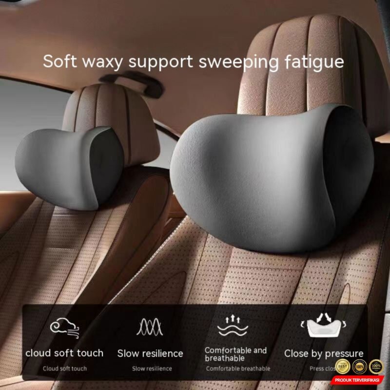 Bantal Leher Mobil Ergonomis Memory Foam Car Headrest Pillow - Image 6
