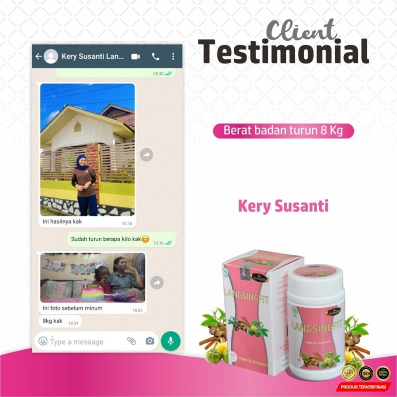 LANGSINGFIT Obat Diet Pelangsing Langsing Penurun Berat Badan Original BPOM Binasyifa Herbal - Image 3