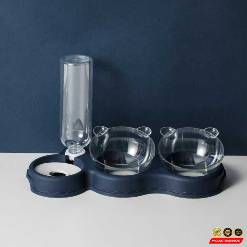 Aufulai Tempat Makan Minum Hewan Peliharaan Kucing Anjing - [MRH2] - Image 9