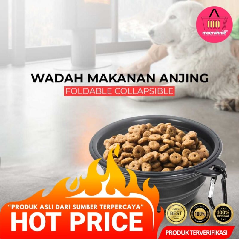 Wadah Makanan Anjing Lipat