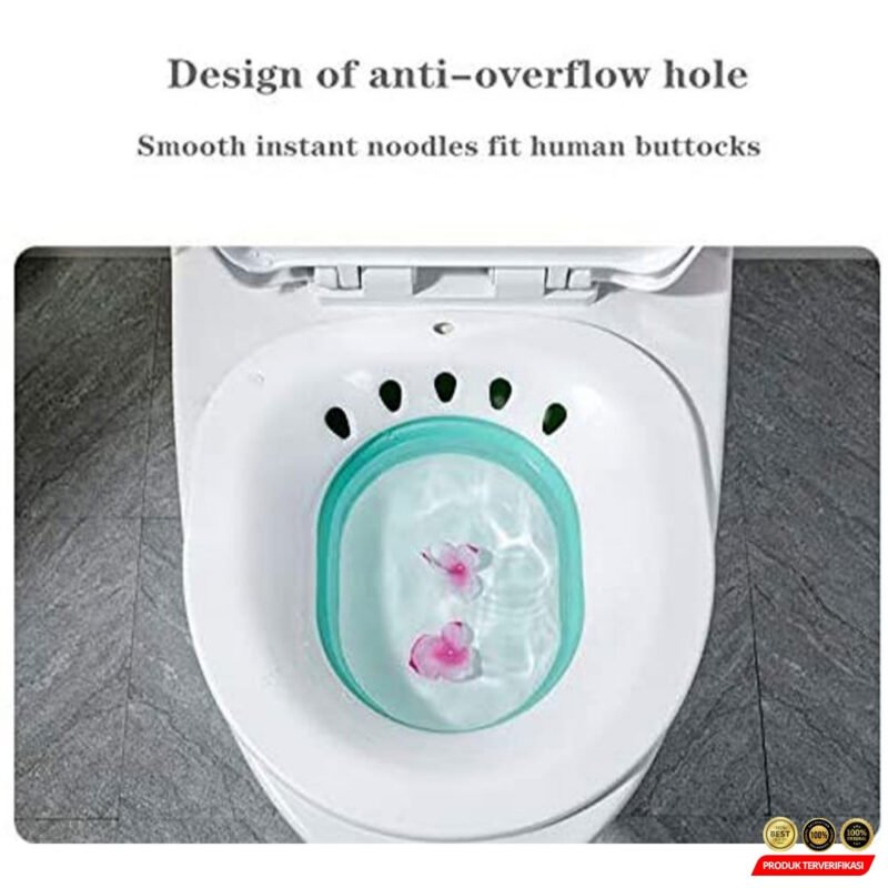 Sitz Bath Baskom Kloset Perawatan Wasir Perineum Foldable - Image 6