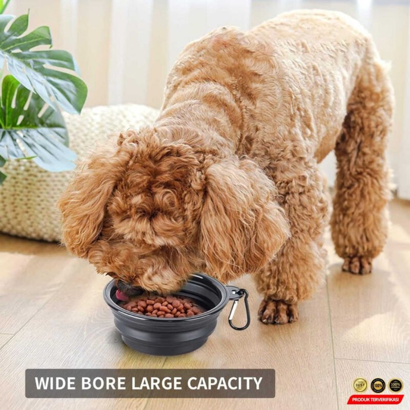 BaoRun Wadah Makanan Anjing Lipat Bowl Foldable Collapsible - [MRH2] - Image 3