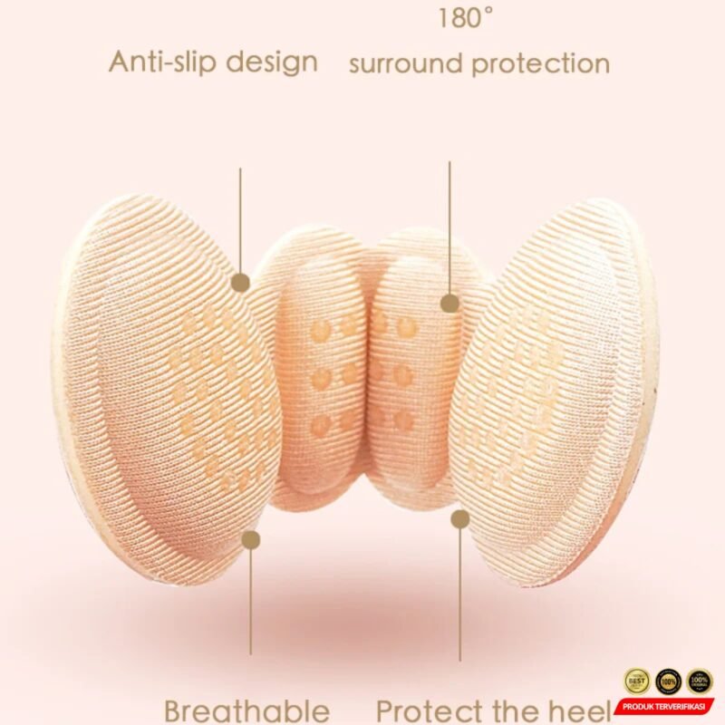 Bantalan Pelindung Tumit Insole Shoes Heel Pads Surround Protection 6mm - Gambar 5
