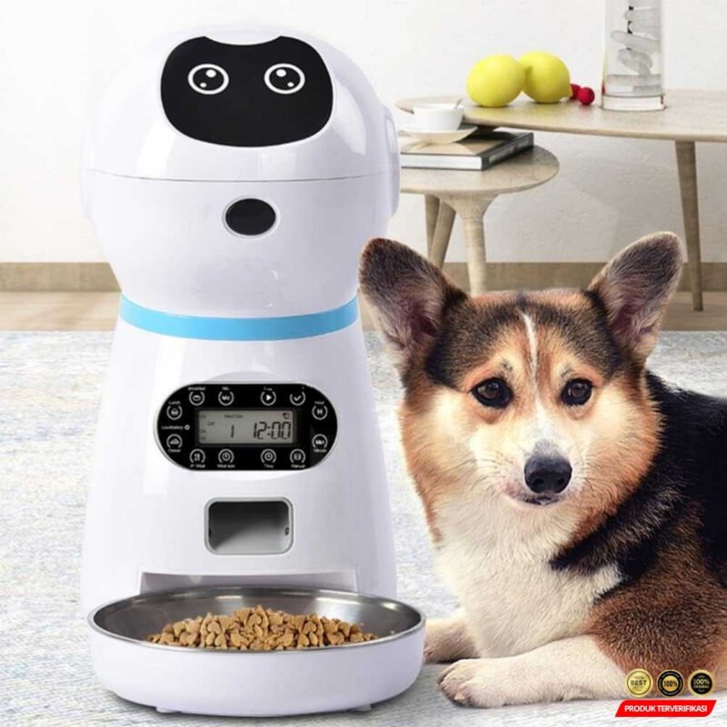 ZKYJ Tempat Makan Hewan Otomatis Pet Food Dispenser 3.5L - [MRH2] - Image 7