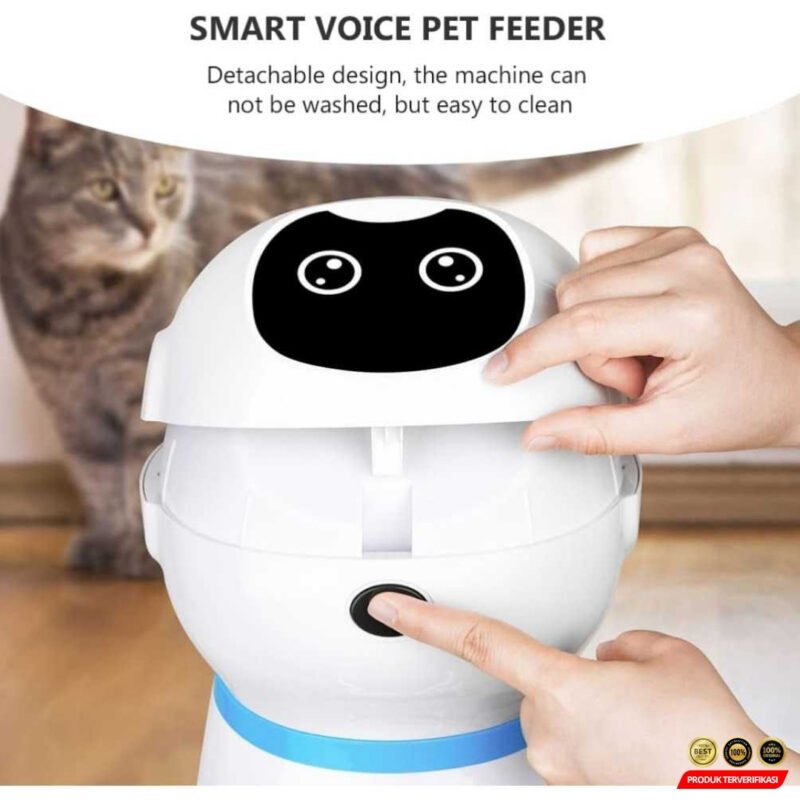 ZKYJ Tempat Makan Hewan Otomatis Pet Food Dispenser 3.5L - [MRH2] - Image 6