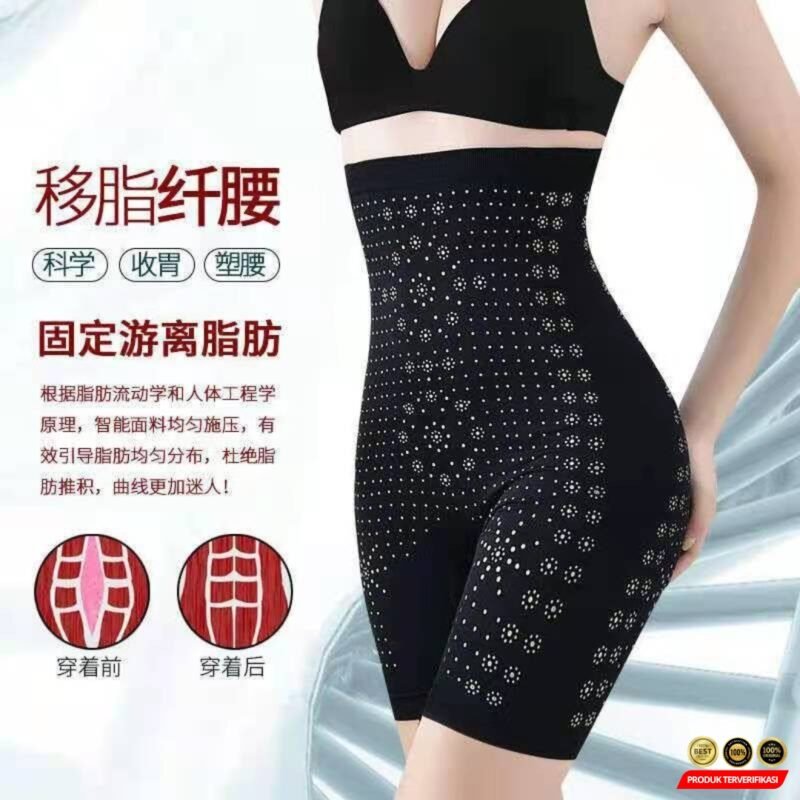 Korset Celana Infrared Pengencang Pinggang Pants InfraRed 3 in 1 Korset Stocking - [MRH2] - Image 3