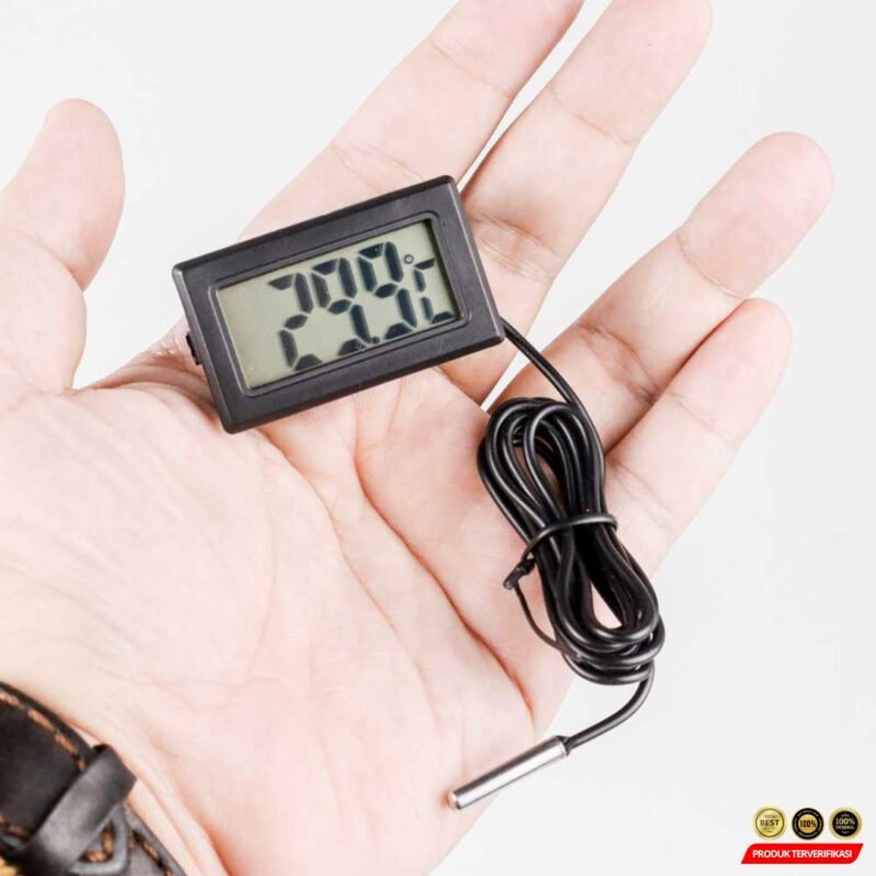 Pengukur Suhu Digital Termometer Aquarium Fish Tank Kabel 1M - Image 4
