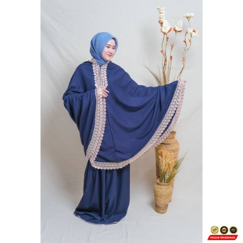 Mukena Dewasa KATUN MICRO POLOS 2 in 1 Set Atasan & Bawahan + Pouch Elegan - [MRH1] - Image 5