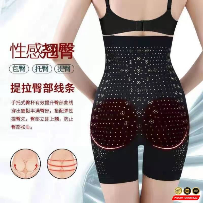 Korset Celana Infrared Pengencang Pinggang Pants InfraRed 3 in 1 Korset Stocking - [MRH2] - Image 4