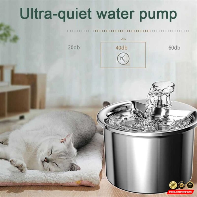 AONISE Water Dispenser Fountain Tempat Air Minum Kucing Anjing 2L - [MRH2] - Image 7