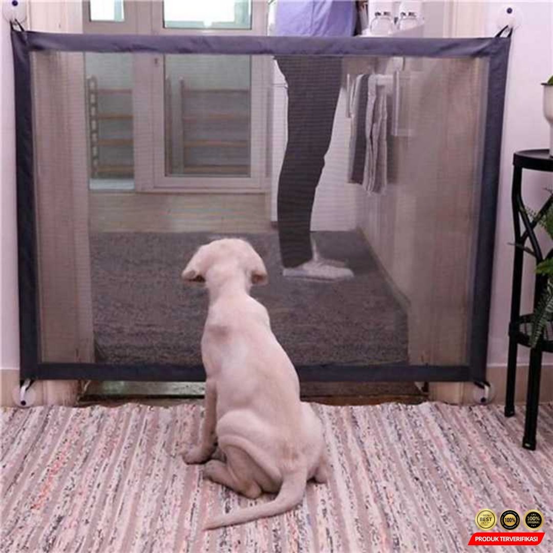 Pagar Jaring Penghalang Binatang Portable Pet Mesh Fence - Gambar 3