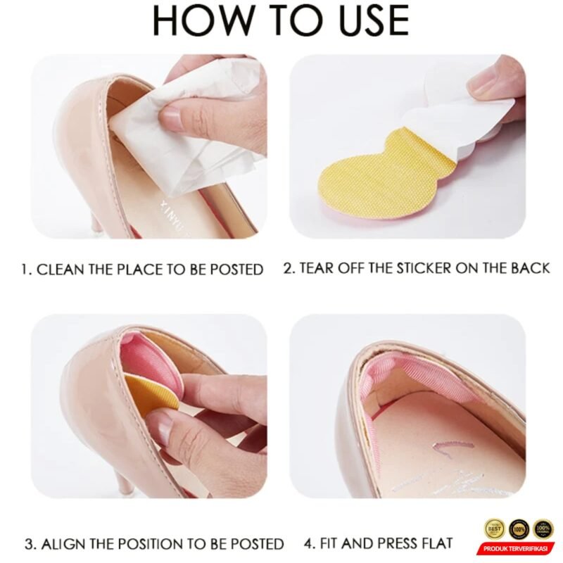 Bantalan Pelindung Tumit Insole Shoes Heel Pads Surround Protection 6mm - Gambar 7