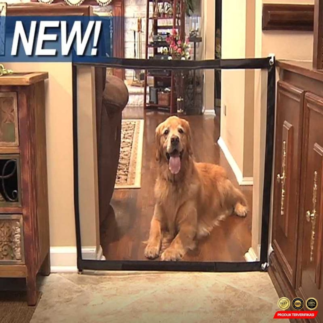 Pagar Jaring Penghalang Binatang Portable Pet Mesh Fence - Gambar 5