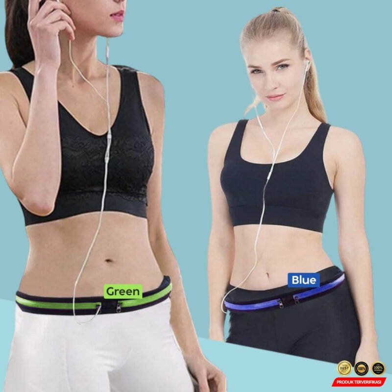 Tas Pinggang Olahraga Lari Elastis Running Waist Bag - Image 7