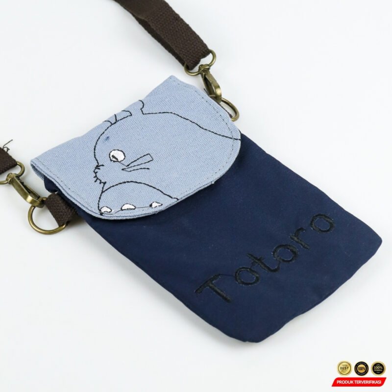 Tas Selempang Mini Crossbody Bag Canvas Model Totoro - Image 7