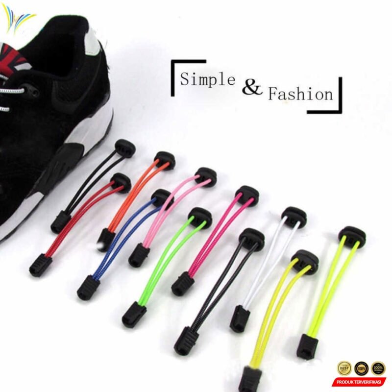 Tali Sepatu Unik Lazy Free Tie Elastic Shoe Lace 1 Pair - Image 6