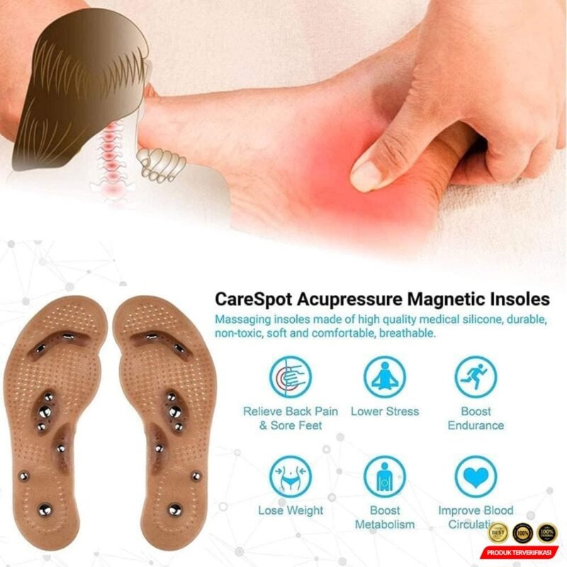 ZJHAO Sol Alas Kaki Magnet Terapi Kesehatan Bionic Orthopedic Insole [MRH2] - Image 8