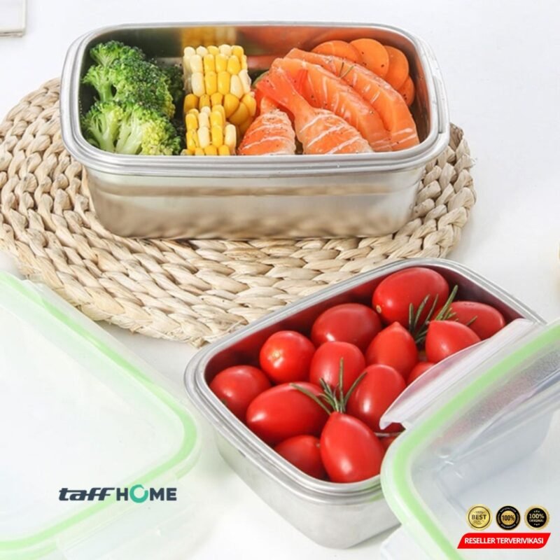 Kotak Makan Anti Tumpah Lunch Box Stainless Steel 304 350ml - Image 8